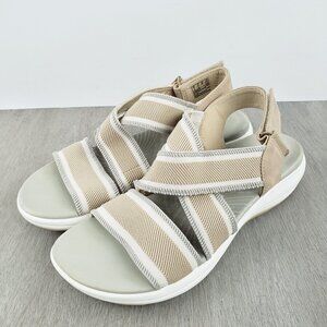 Clarks Cloudsteppers Sandals Women 8.5W Slingback Comfort Slip On Beach Casual
